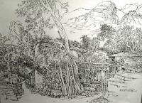 艺术家阎敏日记:太行山村写生【图2】