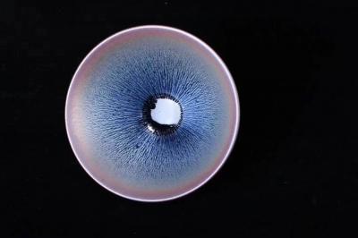 呈祥建盏日记-国文银毫
盏色贵青黑
玉毫条达者为上
图9喝武夷岩茶养出的七彩效果【图4】