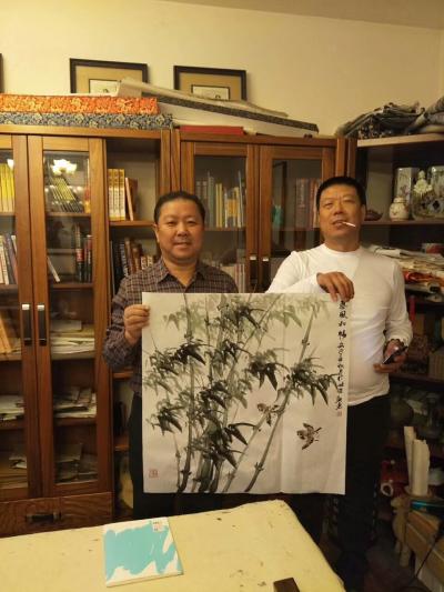 高显惠日记-高显惠为岫岩企业家画竹【图4】