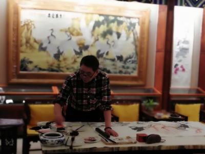 尚建国生活-与纪晓岚纪念馆李新永馆长结佛缘！【图2】