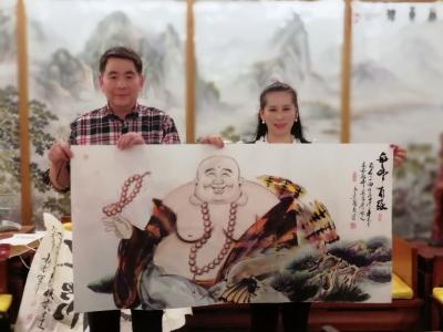 尚建国生活-与纪晓岚纪念馆李新永馆长结佛缘！【图5】