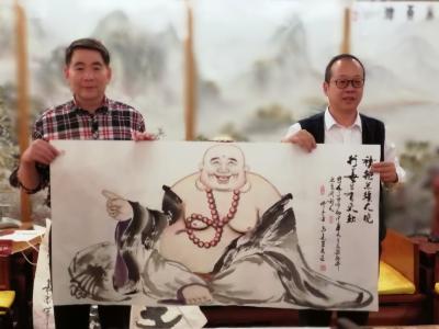 尚建国生活-与纪晓岚纪念馆李新永馆长结佛缘！【图6】