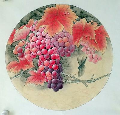 胡记领日记-努力打造个人独具风格，独具特色的工笔绘画。【图1】