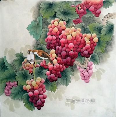 胡记领日记-努力打造个人独具风格，独具特色的工笔绘画。【图4】