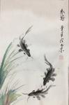 李尊荣日志-鱼，虾，蟹，《春游》《和谐之家》四尺三开  ～李尊荣作品【图1】