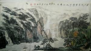 赵运泉国画作品《山列千重静》价格8000.00元