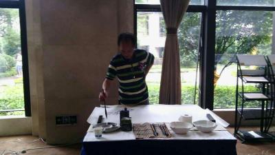 赵运泉生活-海尔鸿玺开盘盛典现场挥毫【图6】