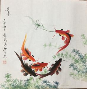 李尊荣国画作品《迎春》议价
