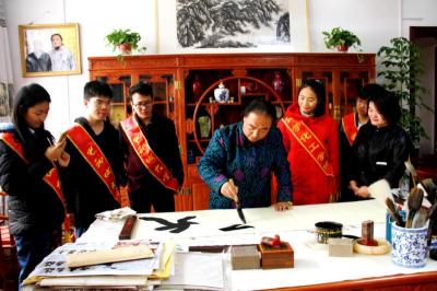 贾立新日记-2017年11月12日，山东省聊城大学化工学院张景旺、杨彩丽、柏雪、张咏雯、刘乐【图8】