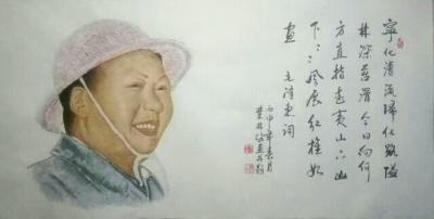 于顺生日记-我们伟大领袖毛主席逝世41周年时候，
我运用了独特的方法给领袖造像以表示我对领【图1】