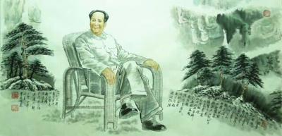 于顺生日记-我们伟大领袖毛主席逝世41周年时候，
我运用了独特的方法给领袖造像以表示我对领【图6】