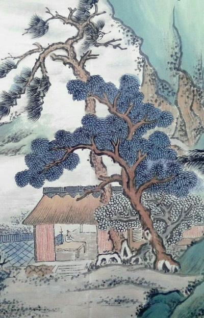 杨振华日记-给朋友画张册页，一点二平尺左右，传统青绿画法，欢迎指导。【图3】