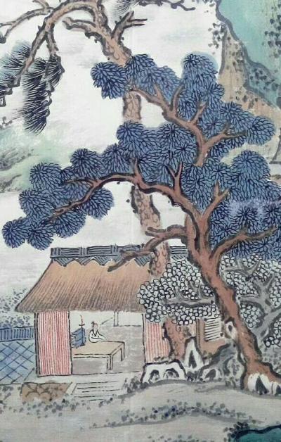 杨振华日记-给朋友画张册页，一点二平尺左右，传统青绿画法，欢迎指导。【图4】