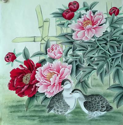 胡记领日记-斗方圆扇工笔欣赏。【图8】