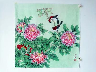 胡记领日记-斗方圆扇工笔欣赏。【图9】