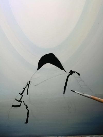 徐继良日记-做大设计师的订单不容易啊! 又这个点! 还搬了大伯写这几个毛笔字字!【图1】