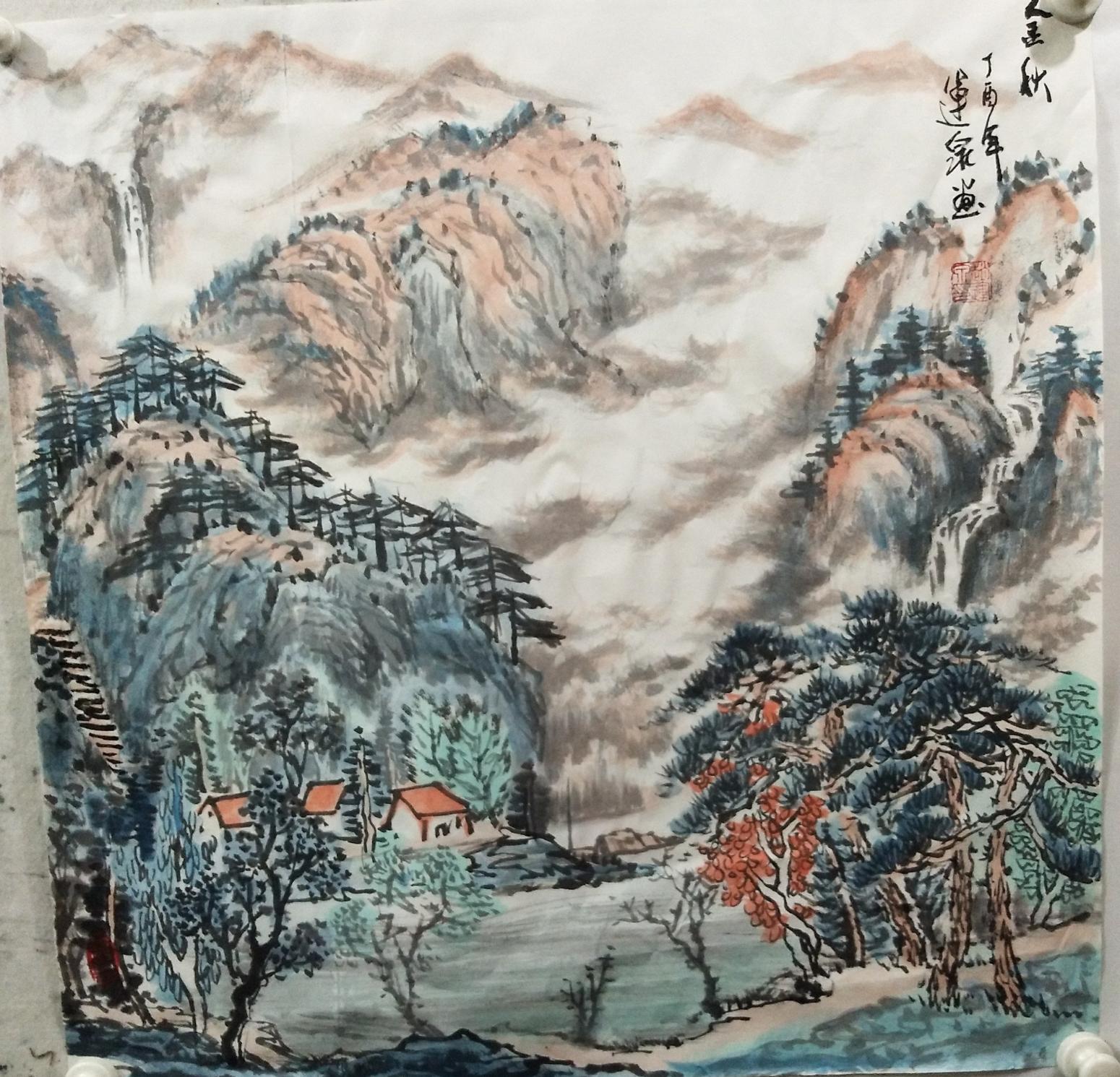 赵运泉国画作品《金秋》