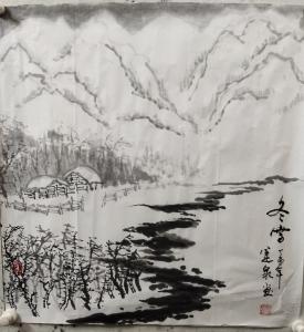 赵运泉国画作品-《冬雪》