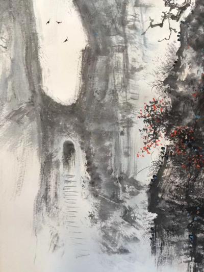 罗树辉日记-册页《张家界天门山天门洞》写生。【图2】