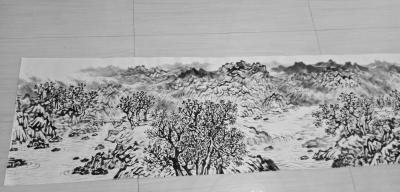 杨振华日记-水墨画。【图2】