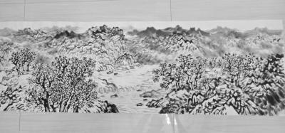 杨振华日记-水墨画。【图4】