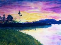 艺术家王征明日记:帝乡白云起，飞盖上天衢。王征明水意画～云【图0】