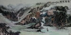 艺术品图片：艺术家13580204806国画作品名称《林海牧归》价格4000.00 元