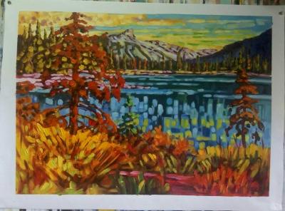 韦振华日记-远看山有色，近听水无声。【图1】