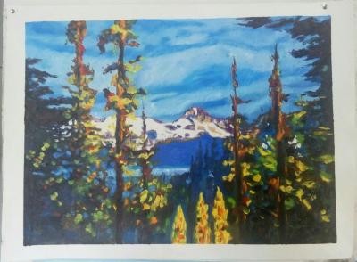 韦振华日记-远看山有色，近听水无声。【图2】