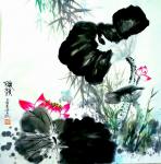 李牧日志-接天莲叶无穷碧，映日荷花别样红。李牧新作，可以订制【图2】