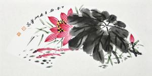 陈宏洲国画作品《荷塘情趣》议价