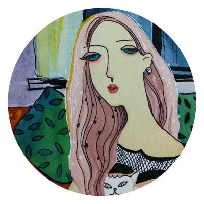 刘晓宁日记-眉梢眼角藏秀气，声音笑貌露温柔。（香香插画，欢迎订制）【图3】