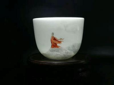 蔡国英日记-手绘《禅心》主人杯，欢迎订制！微信手机同号13479807876【图2】