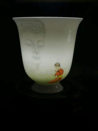 蔡国英日记-手绘《禅心》主人杯，欢迎订制！微信手机同号13479807876【图3】