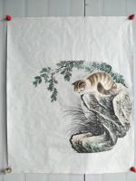 艺术家石海博日记:新作呆猫两只，兴艺堂首发【图0】