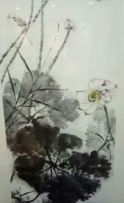 杨振华日记-世间花叶不相伦，花入金盆叶作尘。
惟有绿荷红菡萏，卷舒开合任天真。
此花此叶【图3】