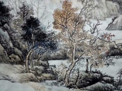 高勇利日记-《空山无雨秋林静》
四尺整纸山水【图3】