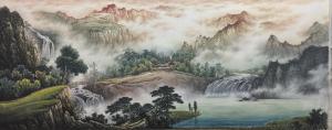 艺术品图片：艺术家冯建德国画作品名称《青山和风至》价格8800.00 元