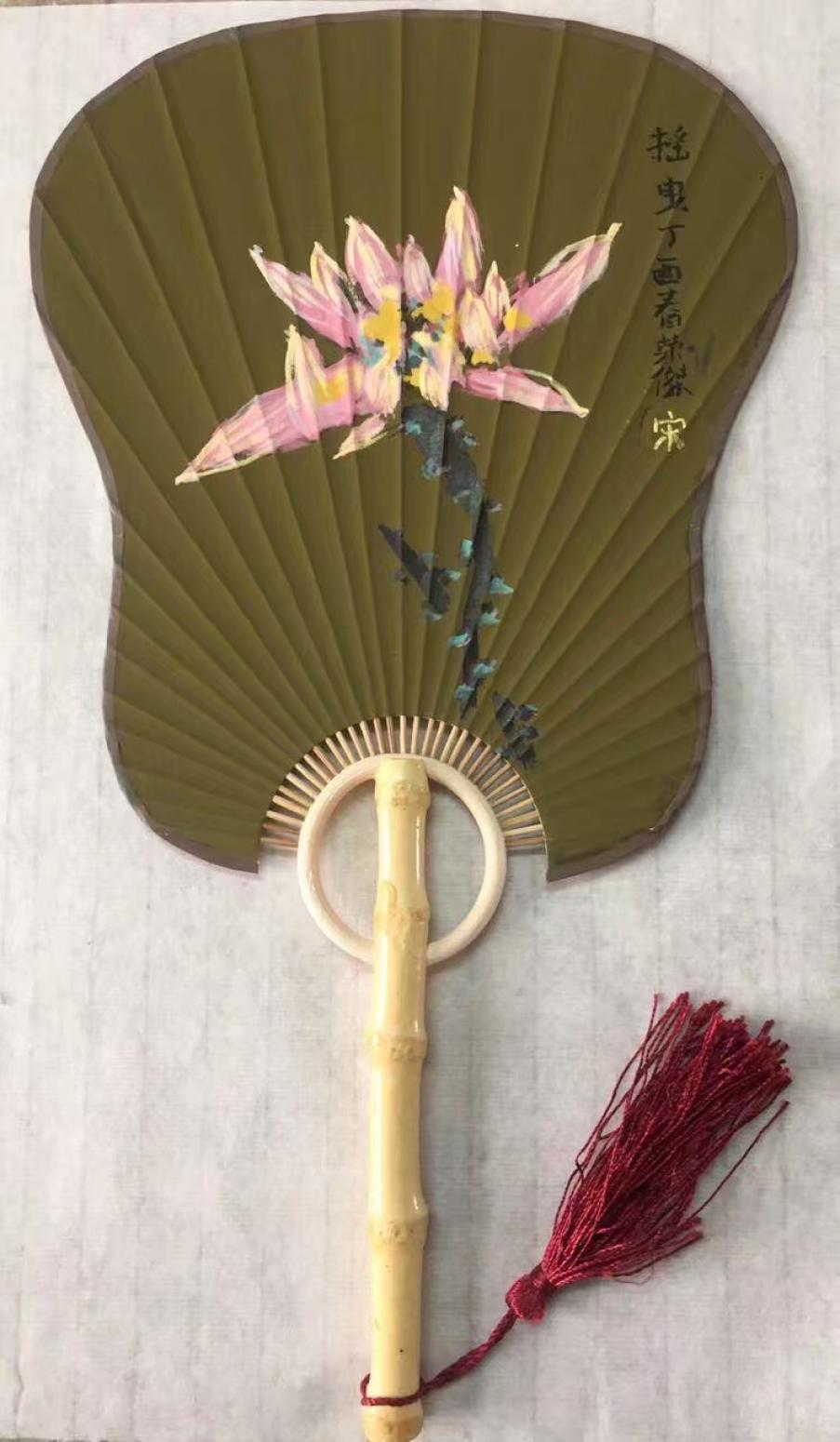 宋荣杰国画作品《荷花》