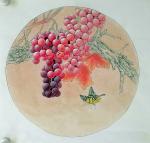 胡记领日志-斗方圆扇（斗方50*50圆直径40）欣赏【图1】