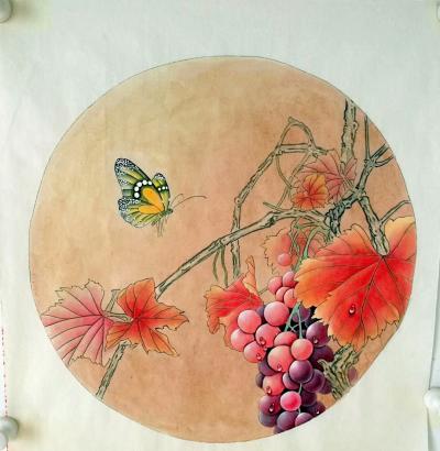 胡记领日记-斗方圆扇（斗方50*50圆直径40）欣赏【图3】