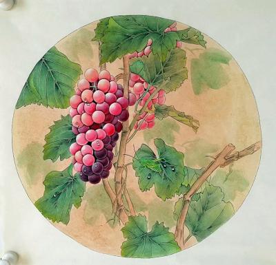 胡记领日记-斗方圆扇（斗方50*50圆直径40）欣赏【图7】