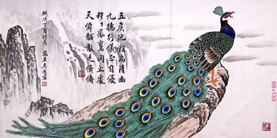 田奕智日记-越鸟青春好颜色，晴轩入户看呫衣。一身金翠画不得，万里山川来者稀。【图1】