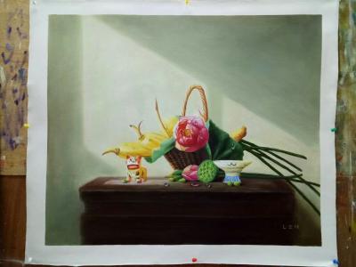 凌振宁日记-佳偶(藕)天成，荷荷(和)美美。【图2】