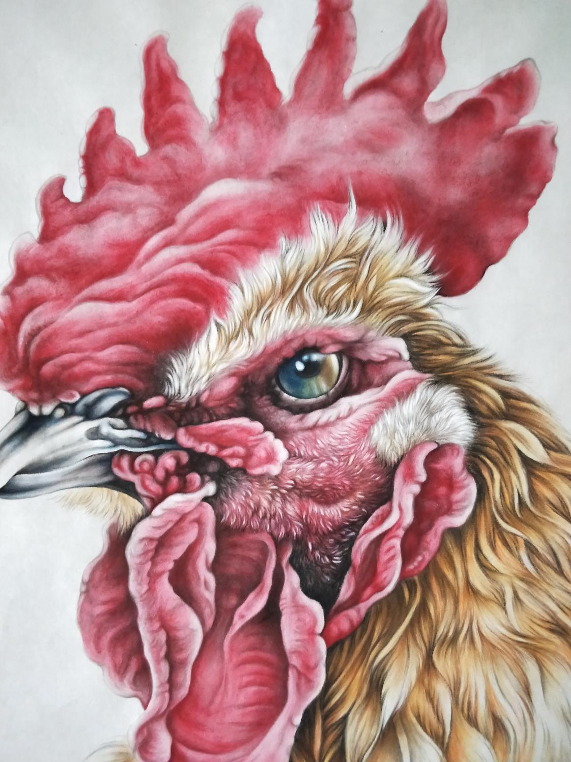 王振立国画作品《鸿运当头》【图1】