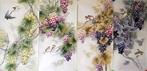 艺术品图片：艺术家王振立国画作品名称《春夏秋冬四条屏》价格3000.00 元