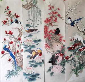 艺术品图片：艺术家王振立国画作品名称《春夏秋冬》价格1500.00 元