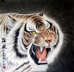 王振立国画作品《雄风》价格1000.00元