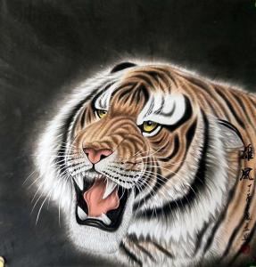 王振立国画作品《【作者王振立 雄风】》价格1000.00元