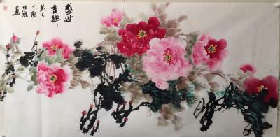 汪琼日记-四尺富贵吉祥图尺寸136x68【图2】